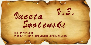 Vuceta Smolenski vizit kartica
